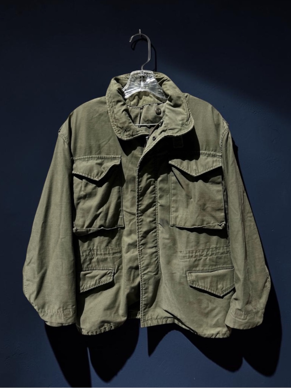 🌻VINTAGE 70s US Army Green Heavy Field Jacket Vietnam Era Military Men's